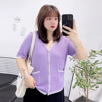 2022 woman v neck knitted tops summer female basic solid color shirts ladies casual sport soft streetwear tank top tshirt a75