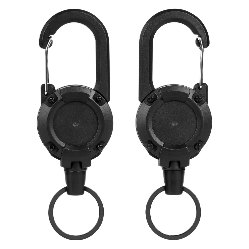 Выдвижной брелок Многофункциональный Карабин идентификационный значок зажим