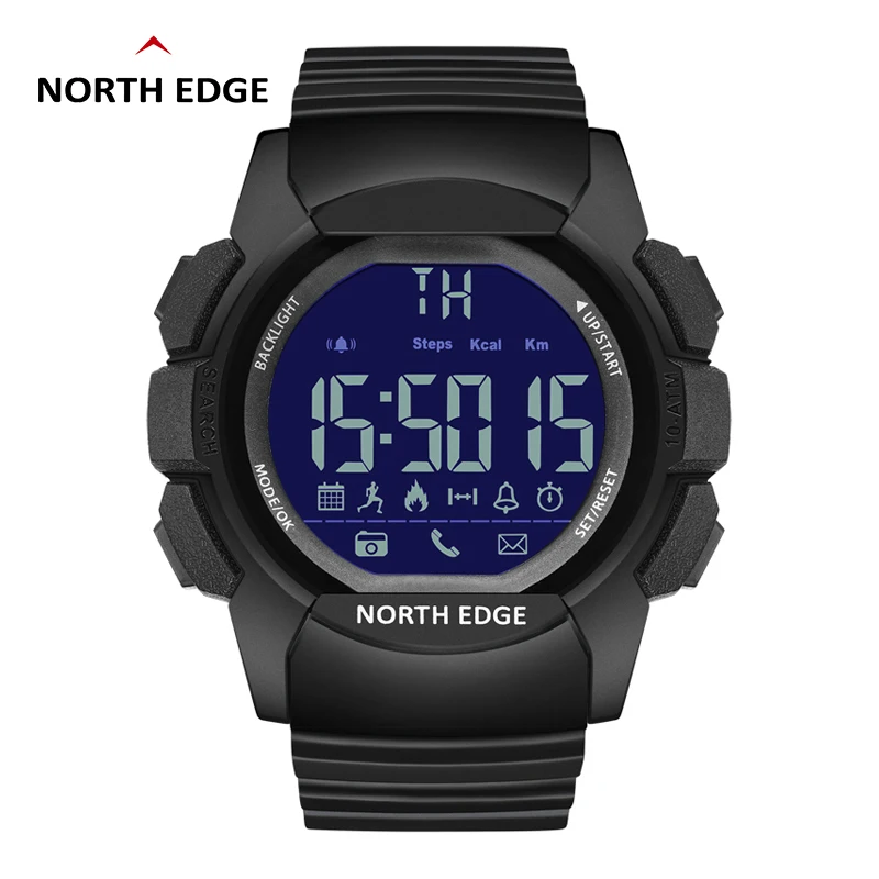 Цифровые часы NORTH EDGE AK спортивные мужские светодиодный светодиодные наручные для