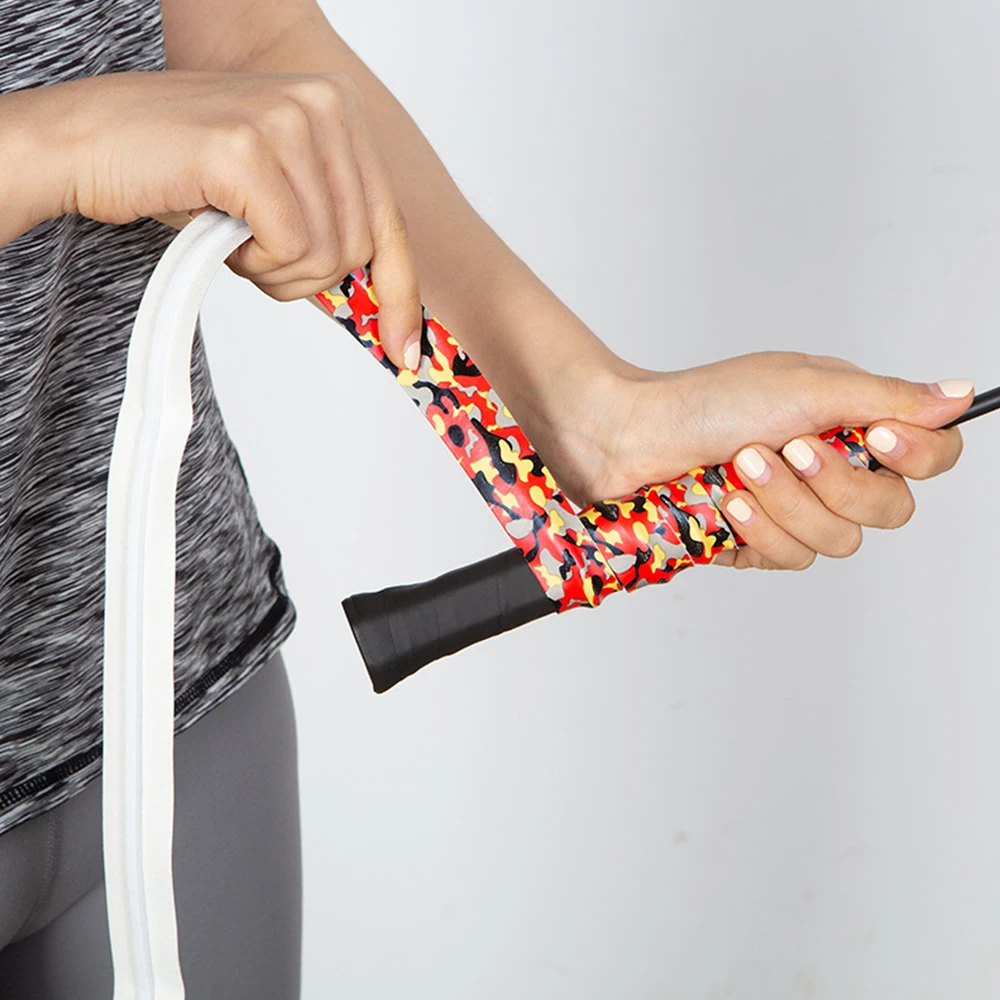 

1 шт. лента от пота для ракетки захват Противоскользящая Лента для бадминтона и сквош-ремешок для рогатки искусственный Камуфляжный клей дл...