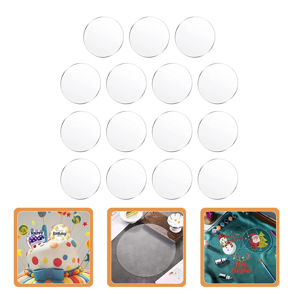 

Acrylic Clear Circle Round Disc Board Cakeornament Sheet Crafts Ornaments Transparent Discs Plasticcoasters Holders Panel Sign