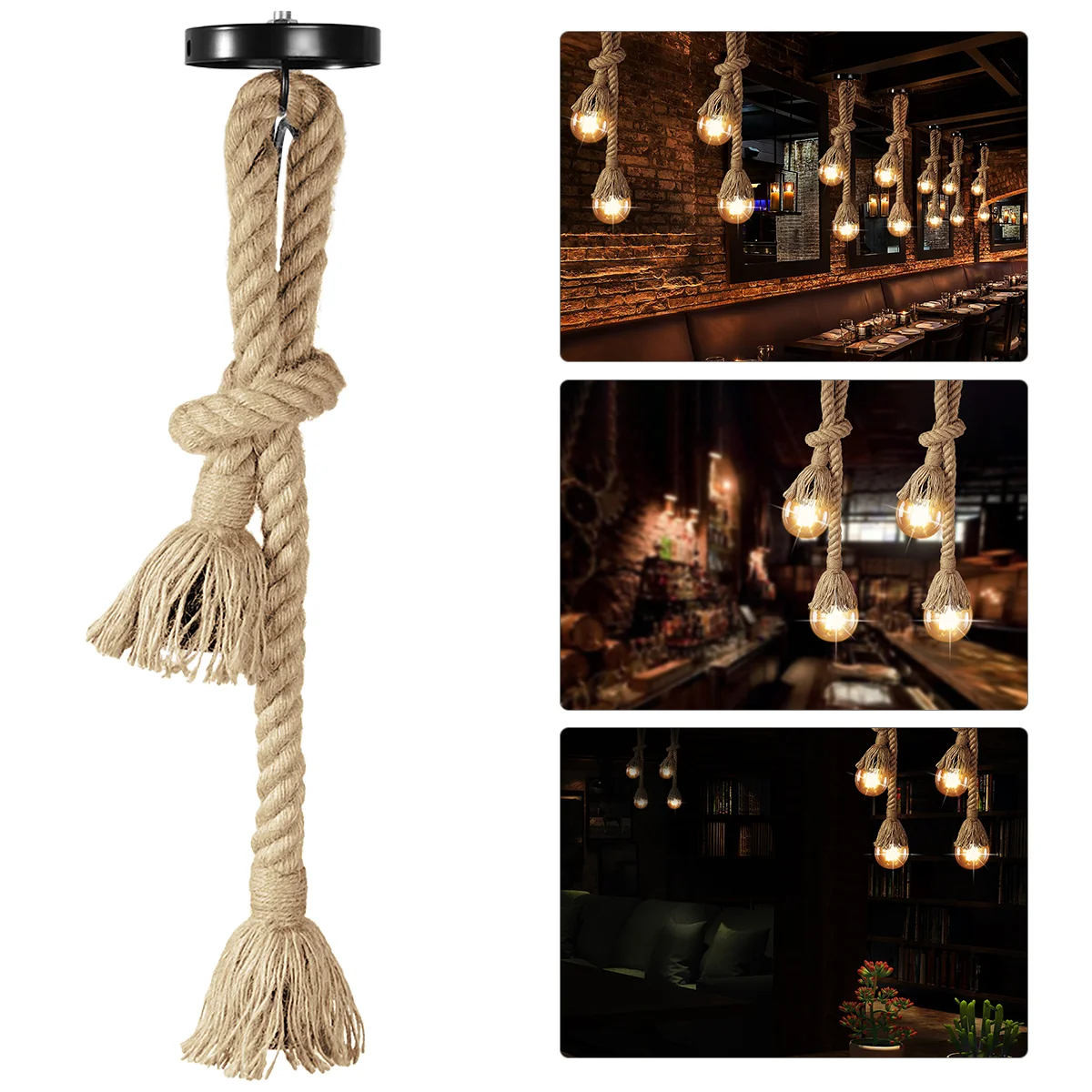 

Hanging Lamp Decorative Lights Vintage Ceiling Industrial Style Pendant Chandelier Lamps for