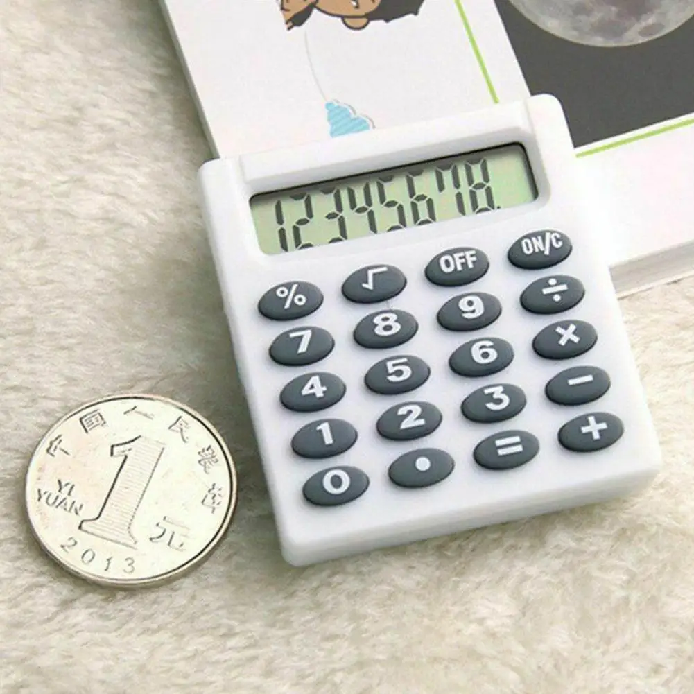 

Cartoon Pocket Square Calculator Personalized Mini Calculator Batteries Coin Mini Calculator Color Candy Stationery School M4h0