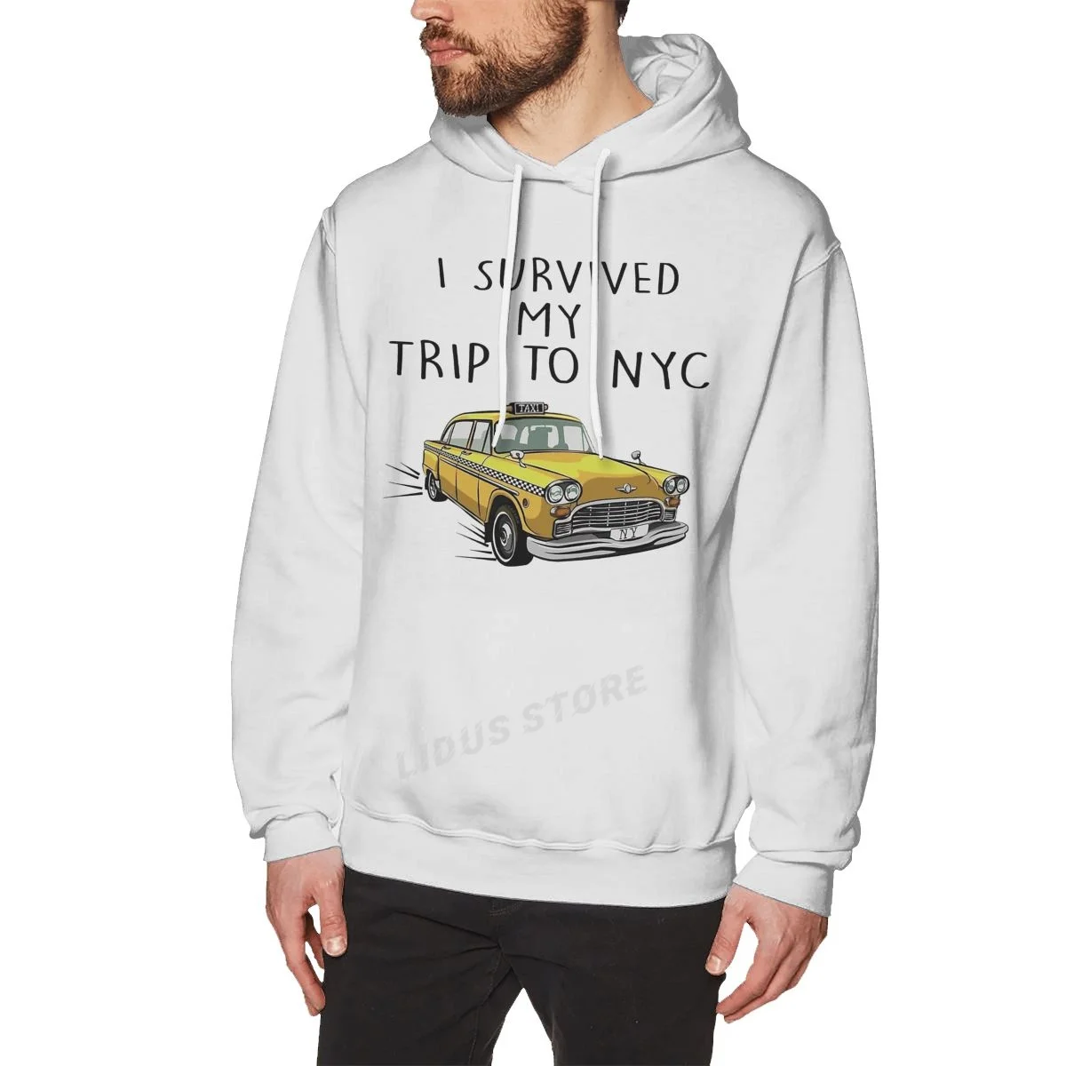 

Я пережила свое путешествие в Nyc толстовки свитшоты Harajuku творческие 100% Хлопок Уличная одежда толстовки