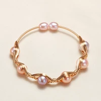 wedding real white natural freshwater pearl braceletclassic boho pearl bracelets for women engagement gift