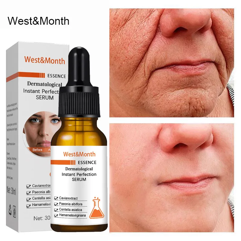 Instant Wrinkle Remover Face Serum Lift Firm Anti-aging Fade Fine Line Moisturizing Essence Whitening Brighten Nourish Skin Care