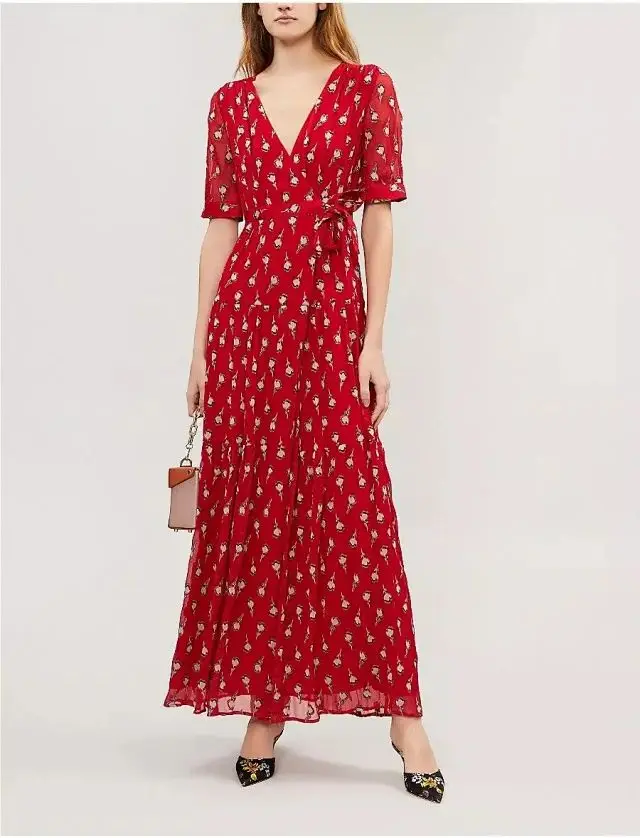 

Женское асимметричное платье с V-образным вырезом на подоле, лето 2019