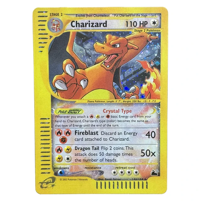 VALUE SCANNED Charizard G Lv Pokemon Card With Sleeve for