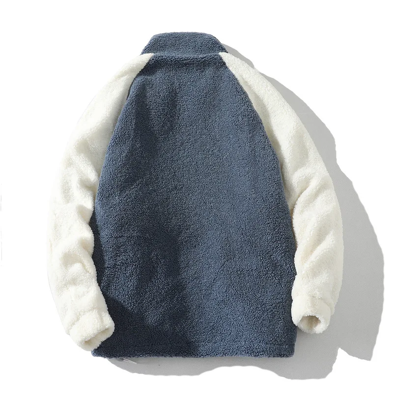 Two-sided Wear 2022 Imitation Lamb Velvet Winter Coat T Men Ins Fashion Loose Casual Warm Jacket Korean Style Clothes