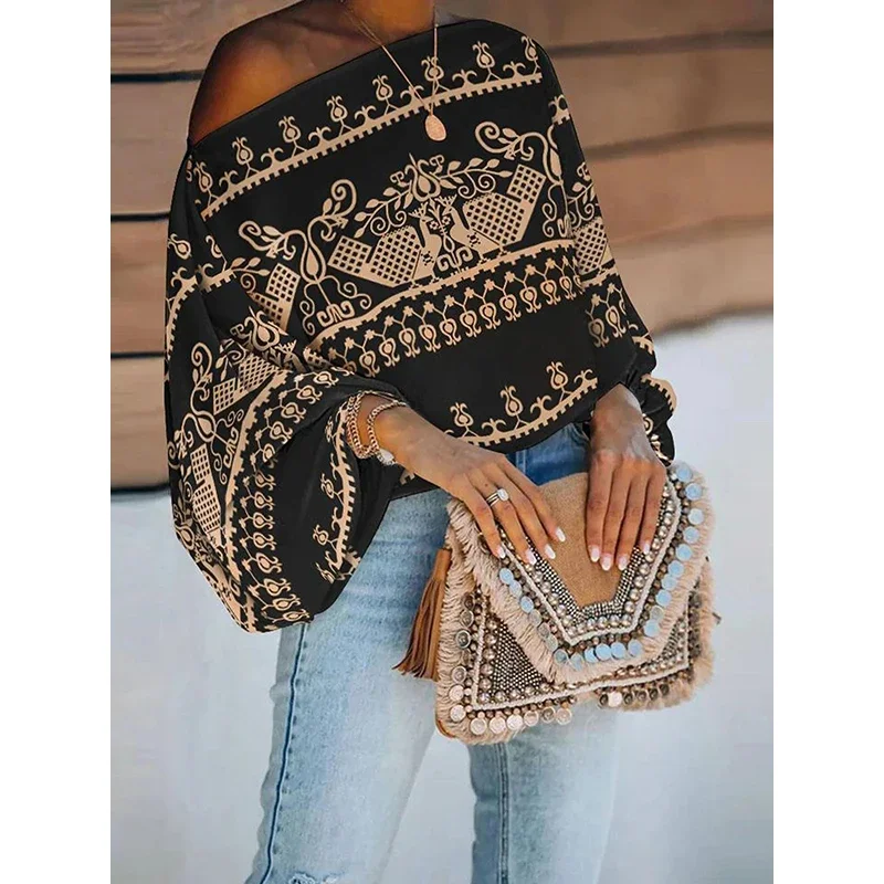 Modigirl женские винтажные топы со свободными пышными рукавами контрастного цвета с