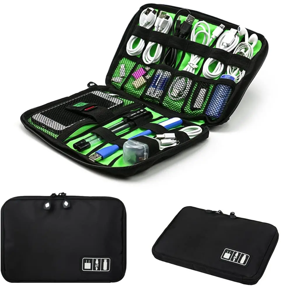 Gadget Cable Organizer Storage Bag Travel Electronic Accessories Cable Pouch Case USB Charger Power Bank Holder Digitals Kit Bag