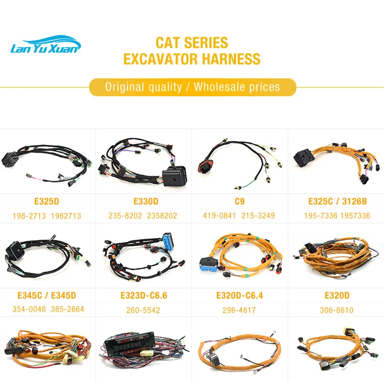 Детали жгут проводов двигателя E330C E330D E336D C9 инжектора экскаватора для CAT 419-0841 215-3249