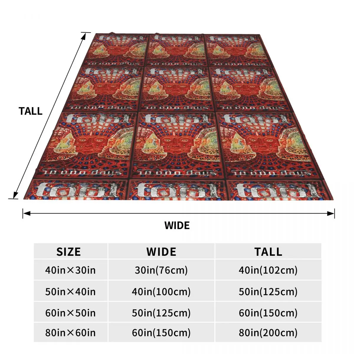 Lateralus Heavy Metal Music Enima Knitted Blankets Flannel Tool Band Lightweight Throw Blanket for Bedding Couch Bedroom Quilt