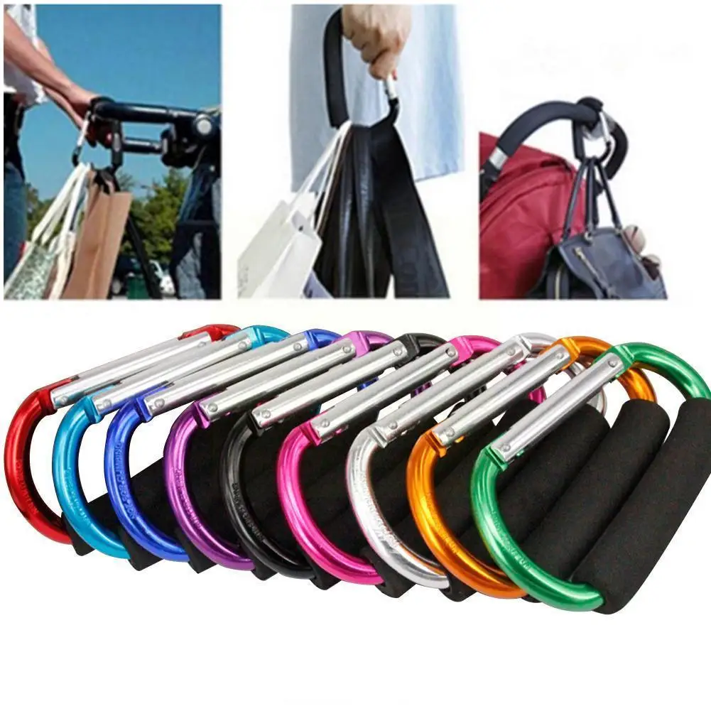 

1 Pc Large D-shape Aluminum Alloy Carabiner Quick-release Hook Handle Camping Keychain Clip Soft Colorrandom Buckle Outdoor D6C3