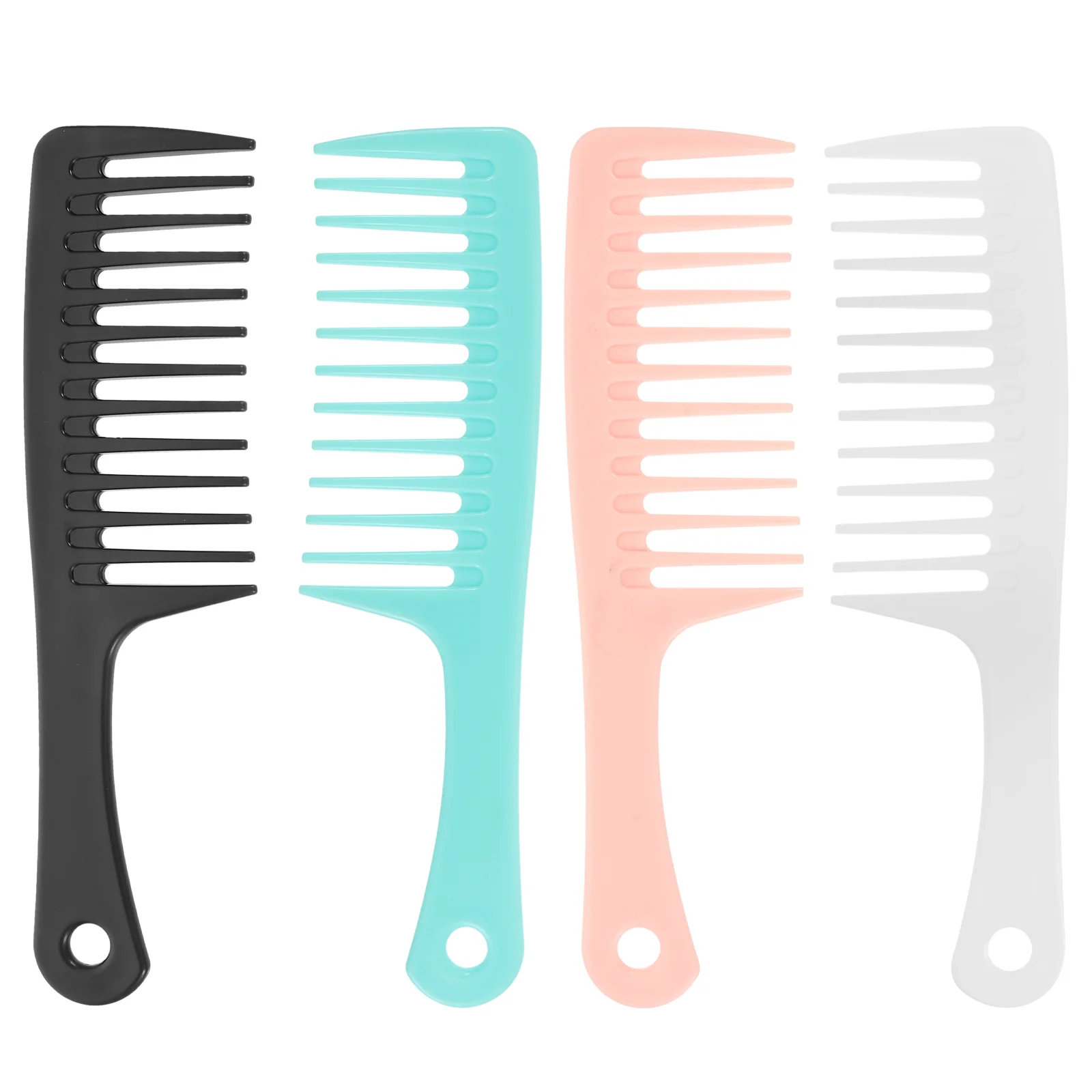 

4 Pcs Womens Comb Home Hair Detangler Combs Stylish Travel Hairdressing Tool Tooth Wide