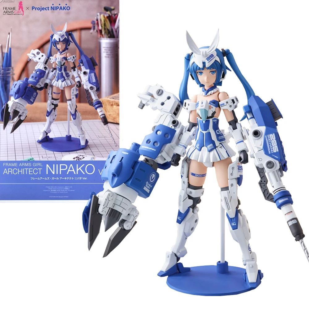 

Genuine Kotobukiya FG089 Fag Frame Arms Girl Architect Nipako Ver. Assemble Model Action Figure Collectible Toys 16Cm In Stock