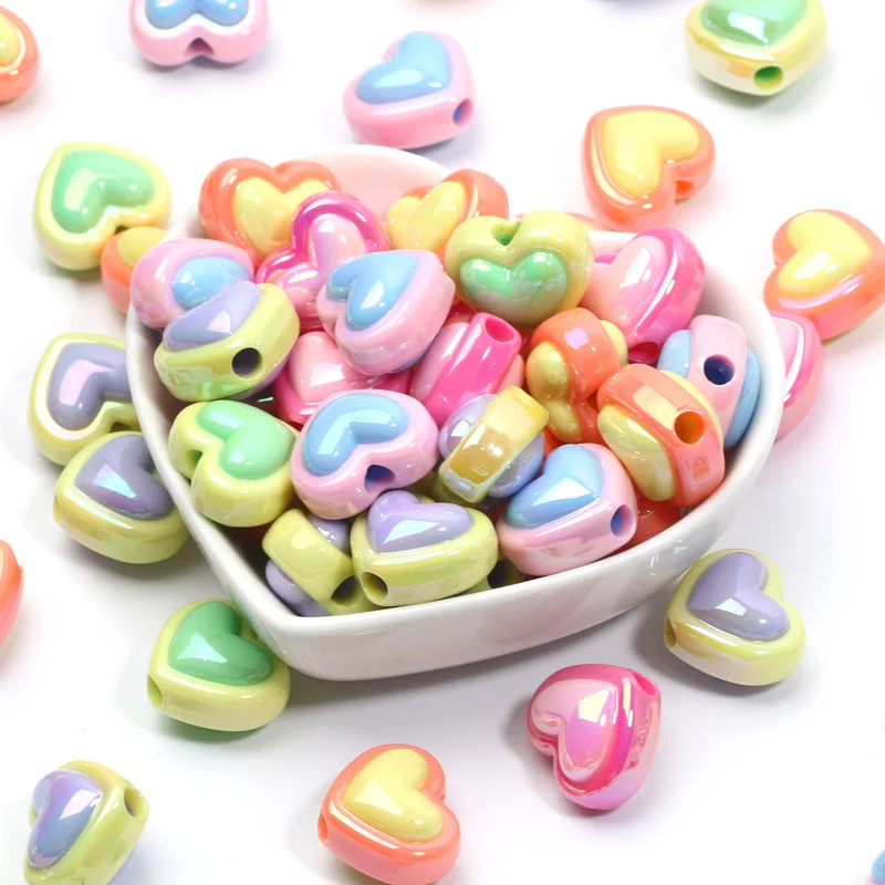 10 шт. цветные акриловые бусины-разделители для ювелирных изделий