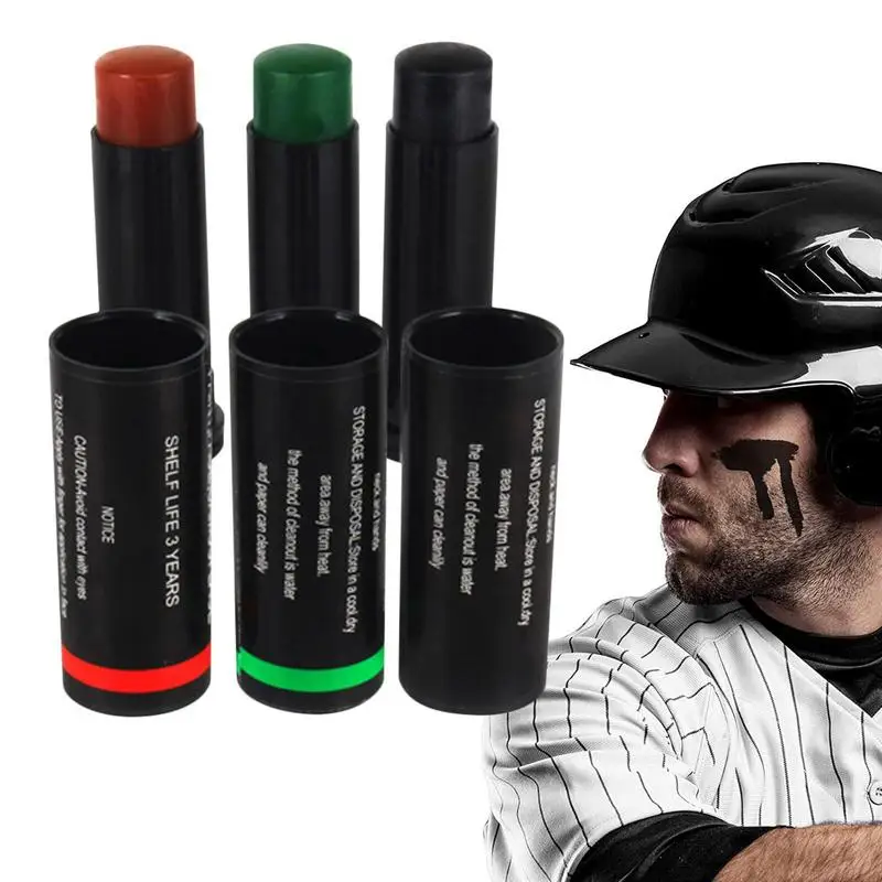 

Sporting Face Paint 3PCS Mini Body Paint Kit Pocket Size Professional Halloween Makeup Cosplay Special Effect