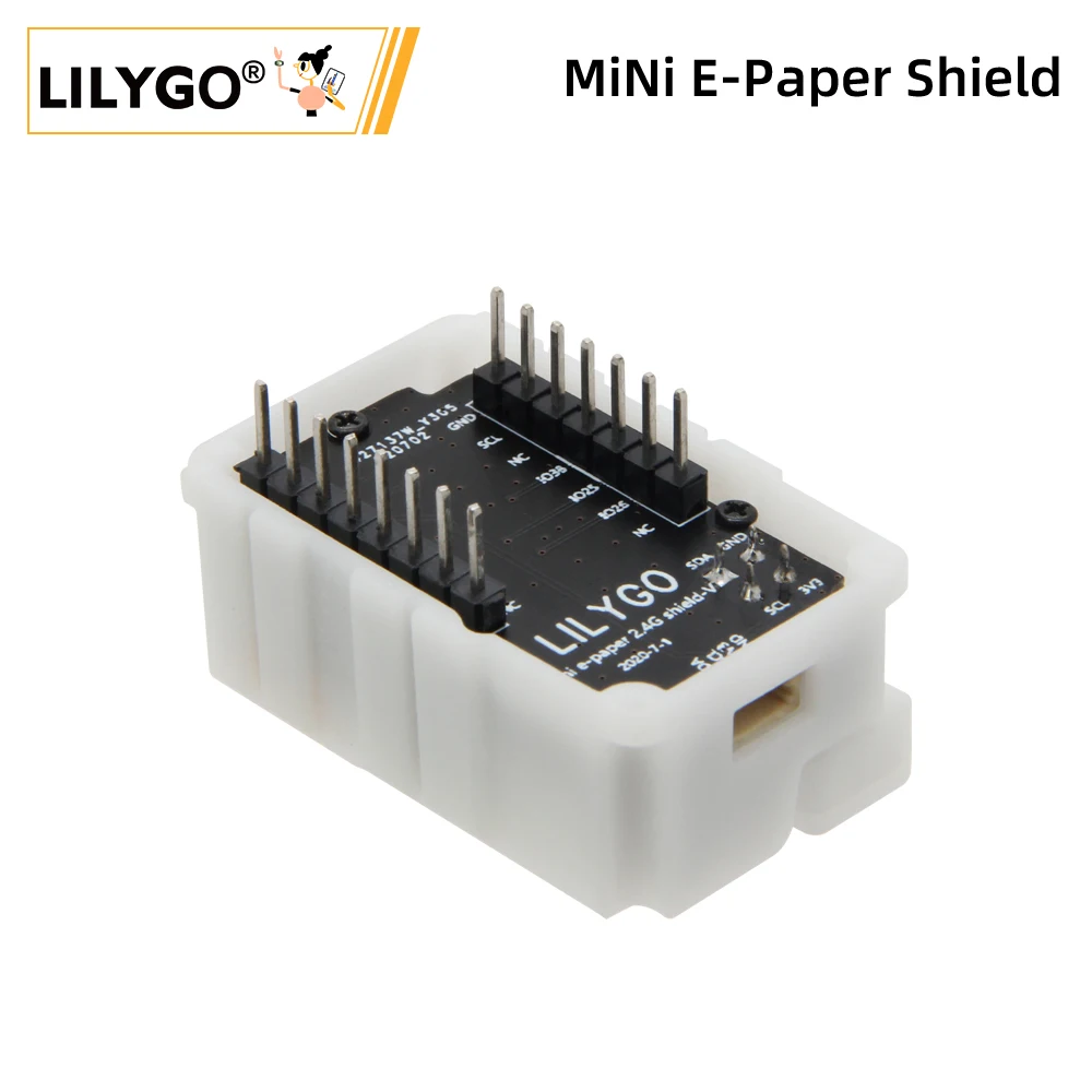 

LILYGO®Мини-экран для электронной бумаги nRF24L01 2,4G, модуль приемопередатчика, плата расширения 2,4 ГГц, диапазон ISM для всего мира