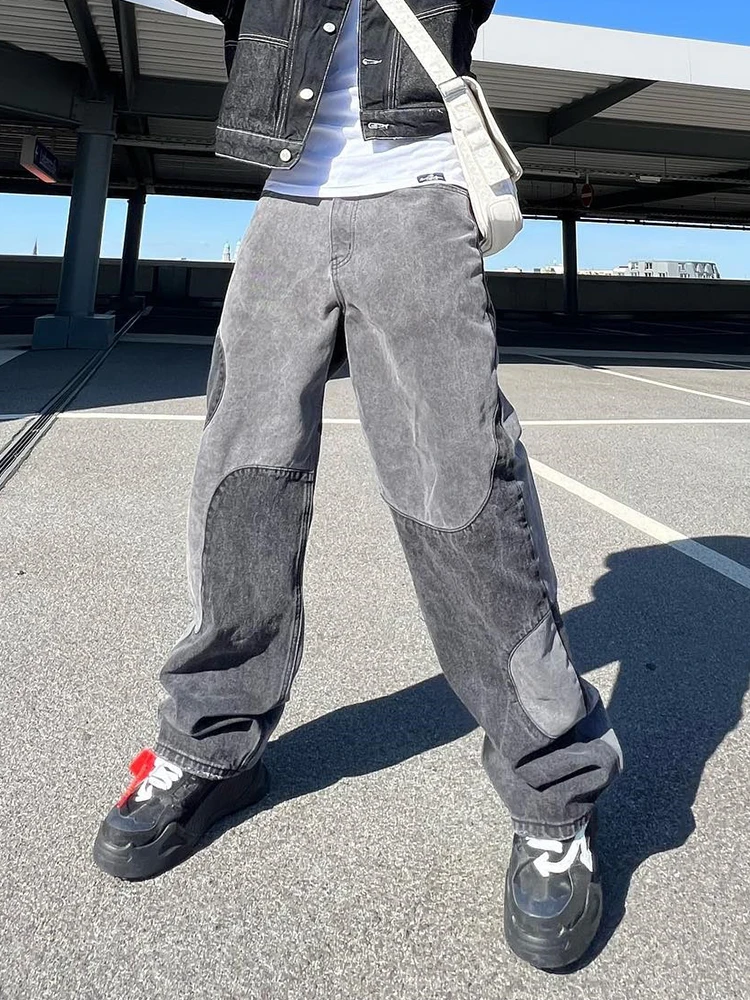 Baggy Jeans Y2K Hombre New Design Gray 