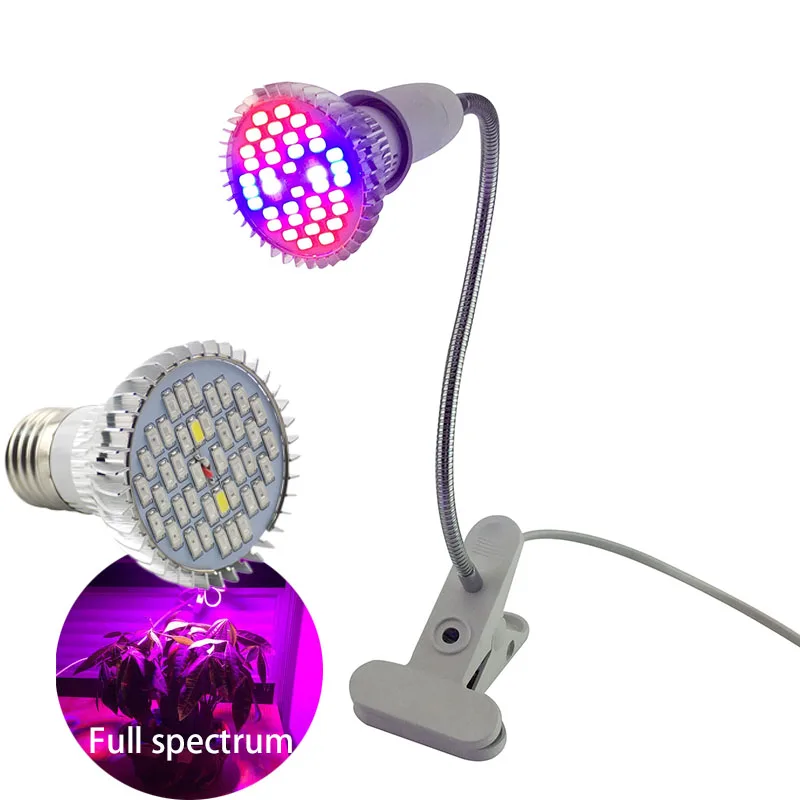 Lamp Flexible Desk Clip Holder For Vegetable Flower Indoor Greenhouse Garden K5