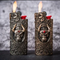 tibetan silver lighter case cover fits bic j5 lighter bicj5 lighter sleeve cover