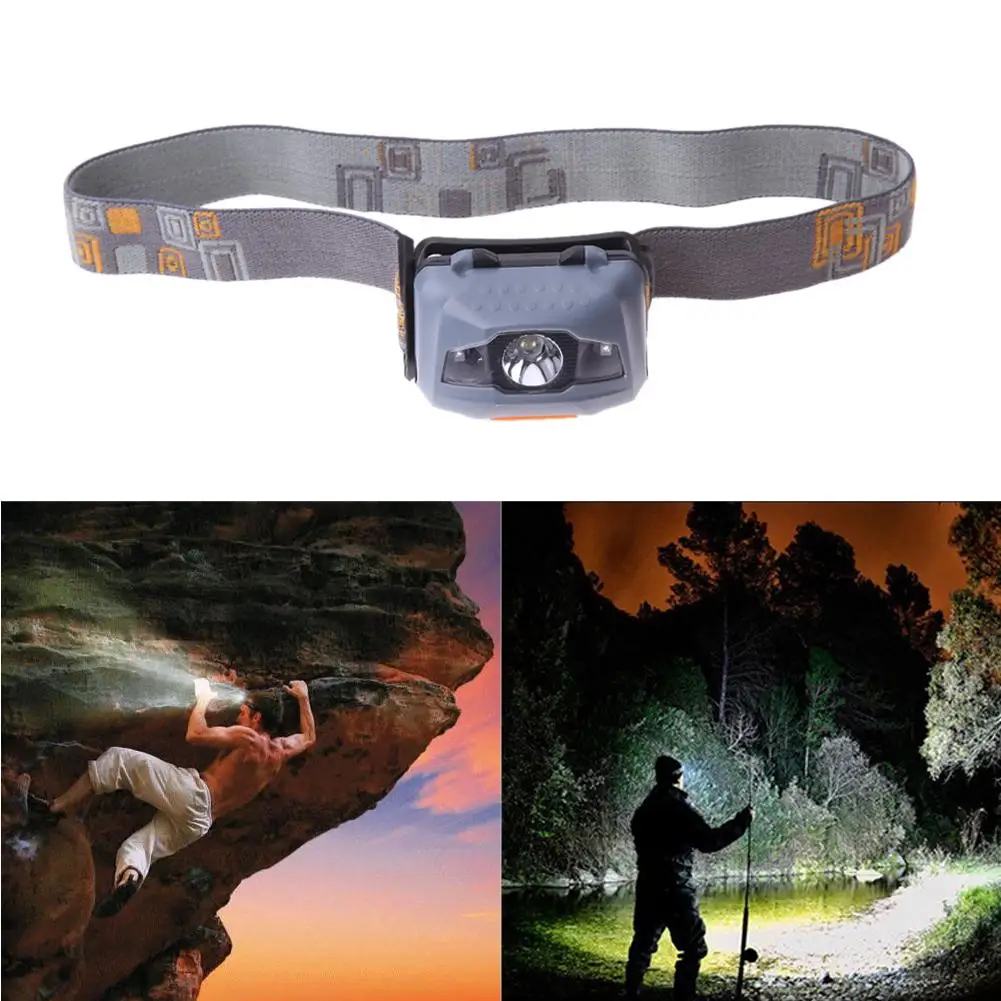 

300LM Mini Super Bright Headlight R3 + 2 LED 4 mode Headlamp Head Torch
