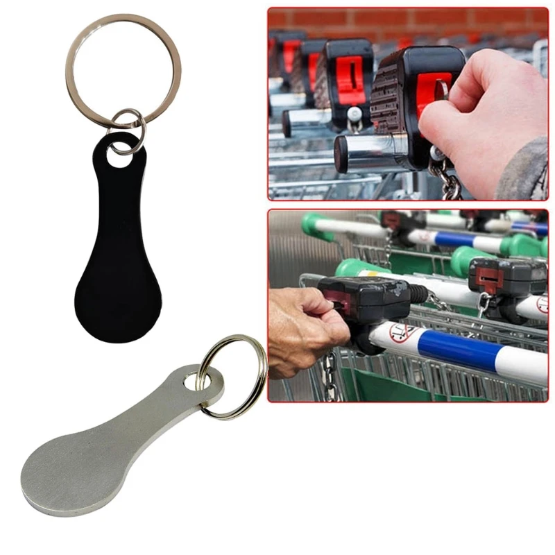 

Stainless Steel for KEY Ring Shopping Trolley Tokens Shopping Trolley Biscuits Chains Accessories Stainless Steel for Ke