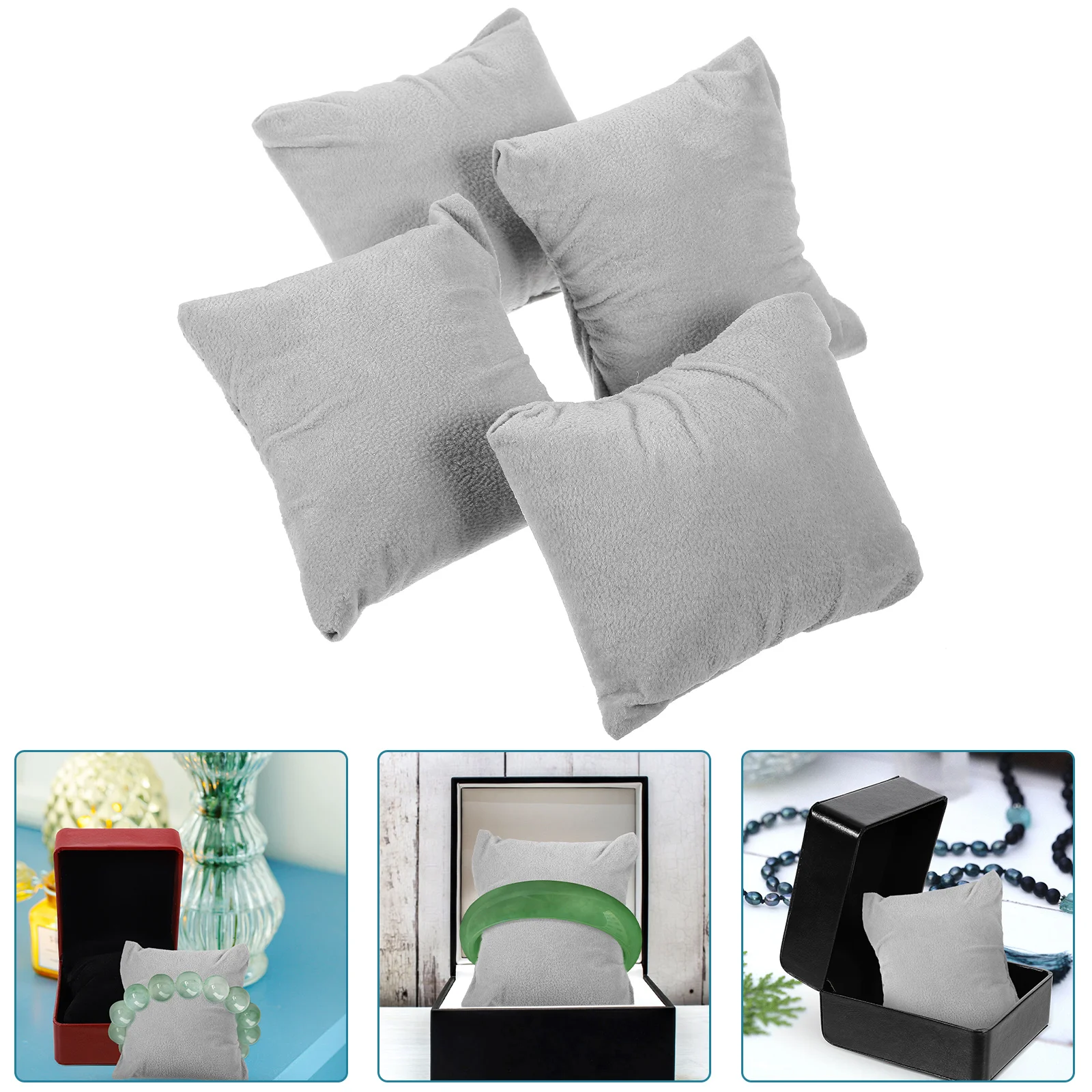 

10pcs Watch Pillow Watch Decorative Square Pillows Bracelet Display Pillows