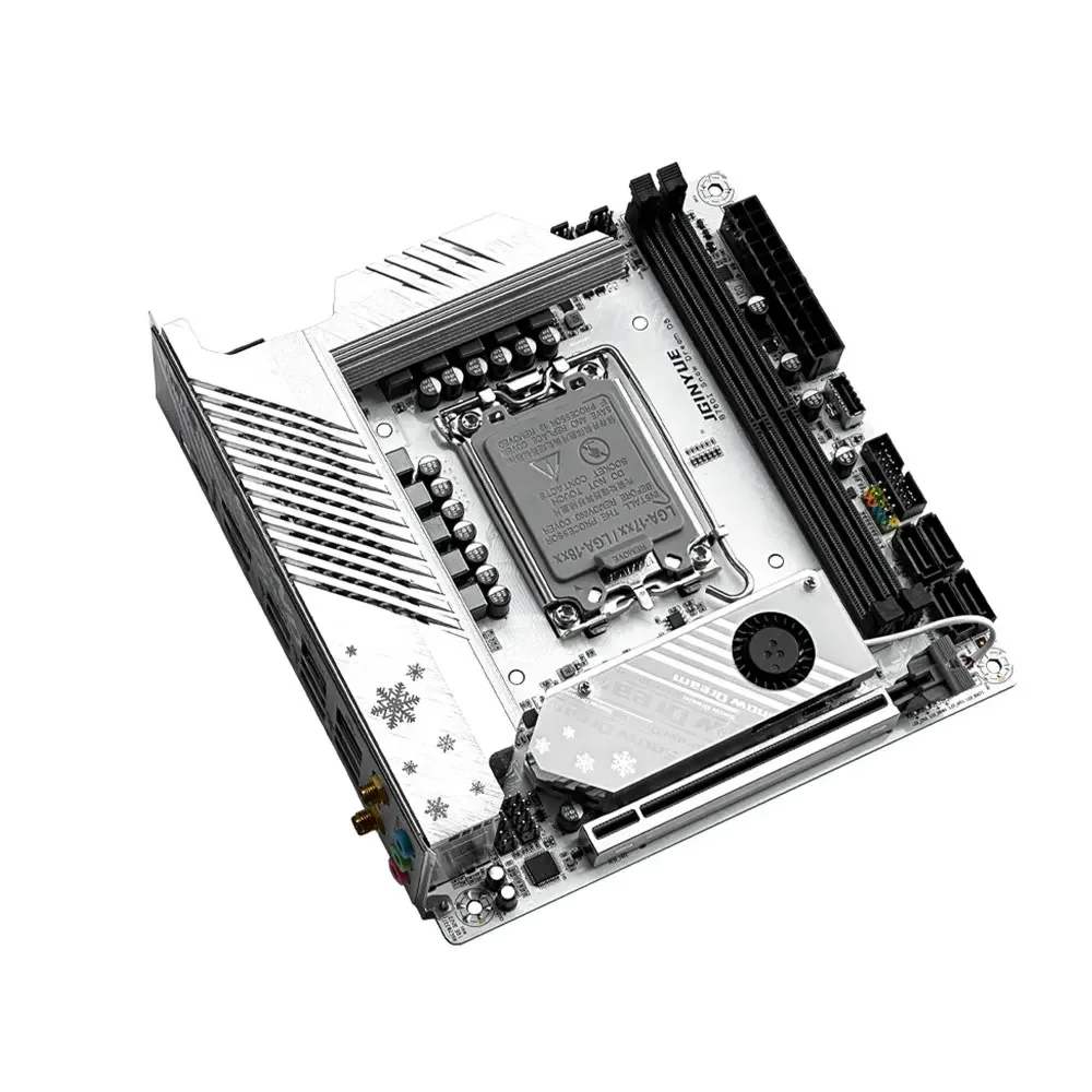 Материнская плата JGINYUE B760i LGA 1700 поддержка Intel Core 12th 13th DDR5 оперативная память