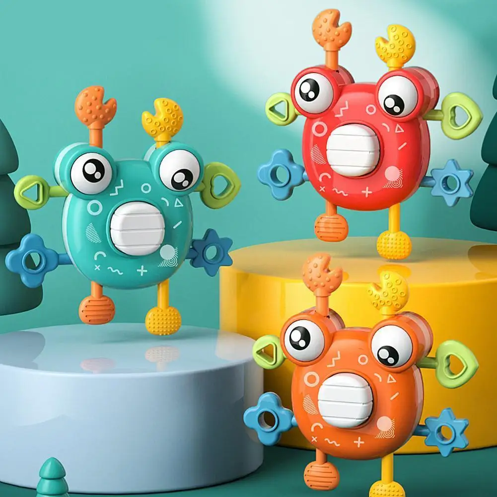 

Funny Kids Stress Relieving Fidgeting Toys Exercise Push-pull, Duck, Toy Toy Finger Decompression Yellow Gift Button Crab A Q4j3