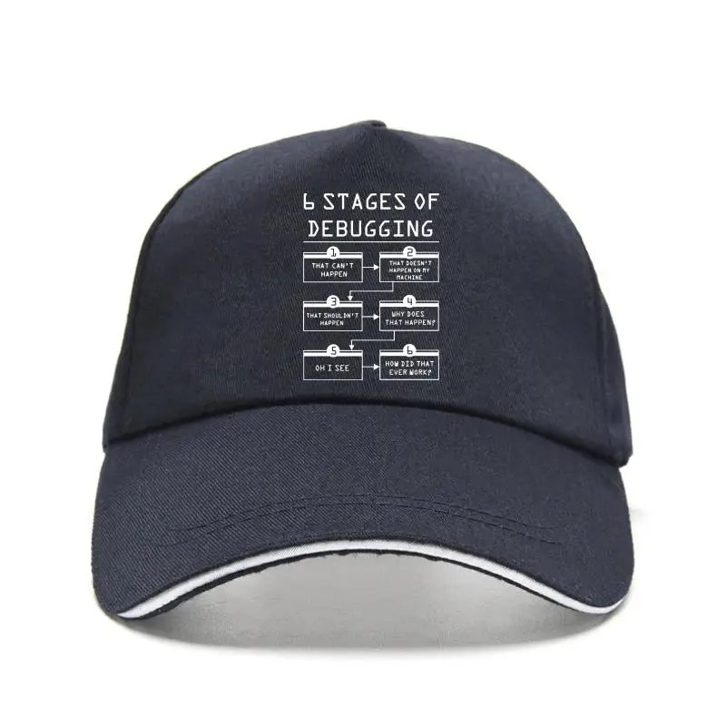 

New cap hat6 tage Of Debugging T Baseball Cap en 100% Cotton Top Tee O-Neck Bug Coding Coputer Prograer an Baseball Cap