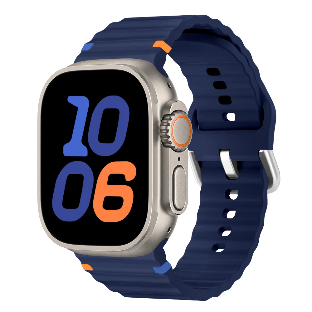 Для H14 Ultra Strap Silicone Wave H13 PRO Смарт-часы H12 H11 Hello Watch 3 Plus Smartwatch Band Спортивный