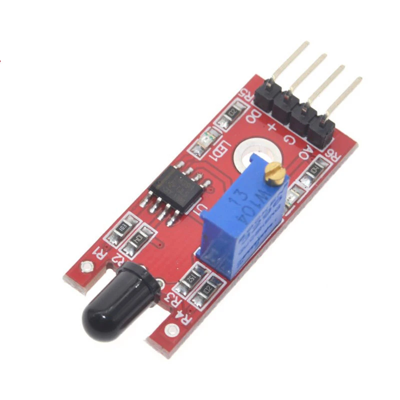 

Умная электроника, 5 шт., 4-контактный модуль обнаружения внутреннего пламени с ИК-датчиком, обнаруживает инфракрасный приемник для обнаруже...