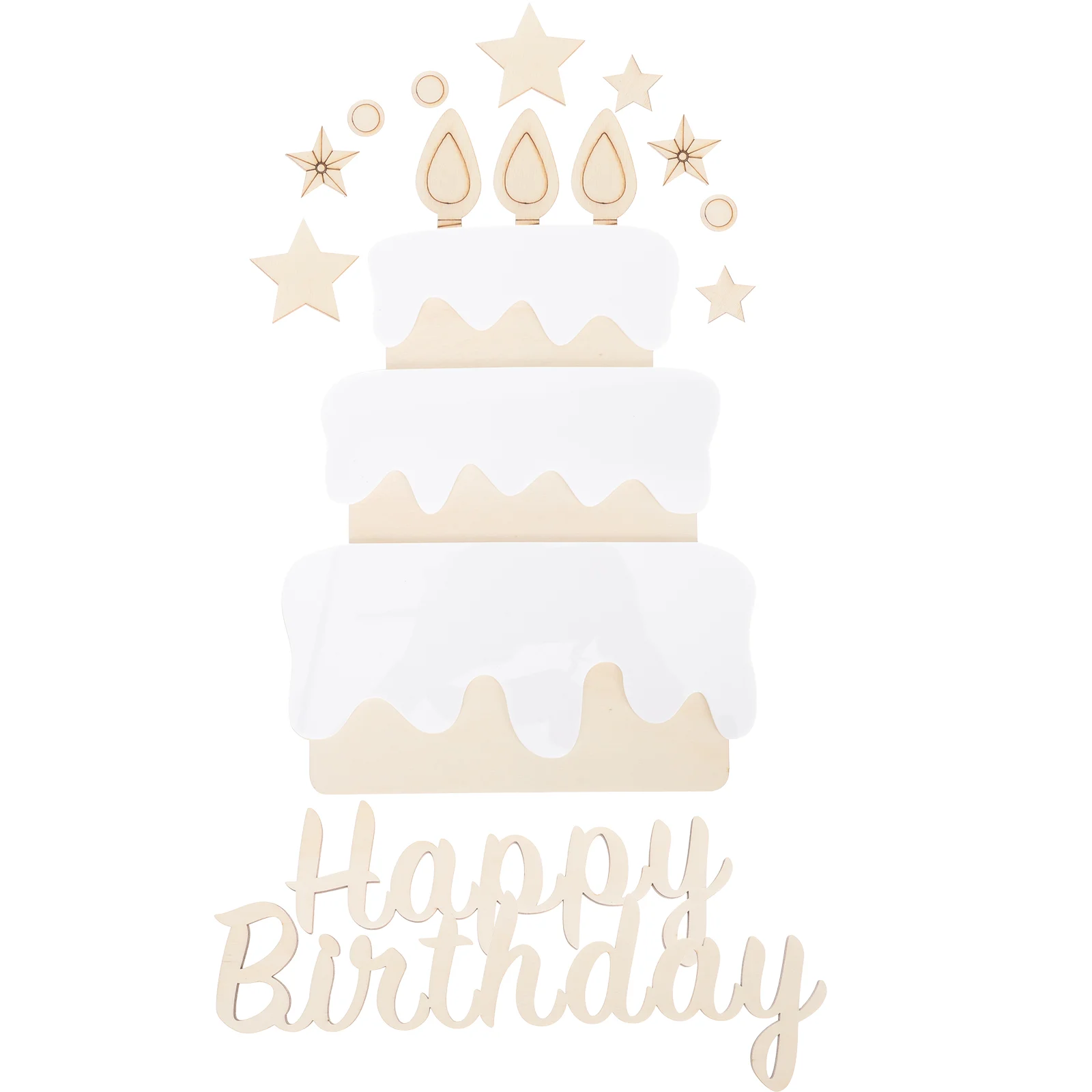 

1 Set Decorative Delicate Party DIY Birthday Decorations Wall Stickers Birthday Sign Birthday Decoration