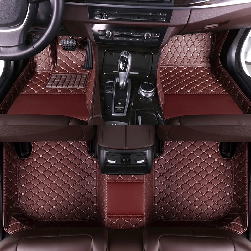 YOTONWAN LOGO Custom style car floor mats for Hyundai All Models solaris tucson 2016 sonata ix25 ix35 i30 auto Rug Carpet