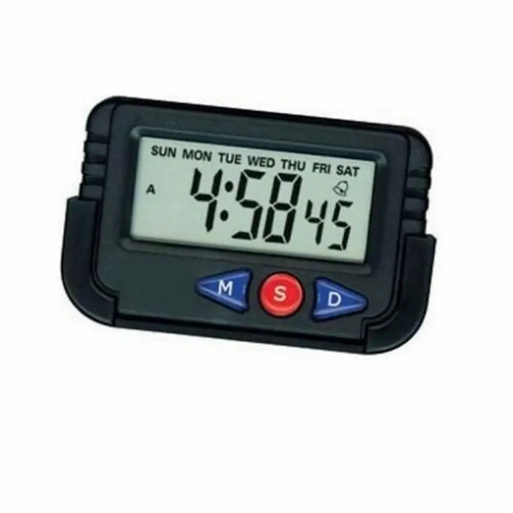 

Digital Car Alarm Clock Electronic Travel Alarm Clock Time Date Automotive Electronic Stopwatch Mini Alarm Clock