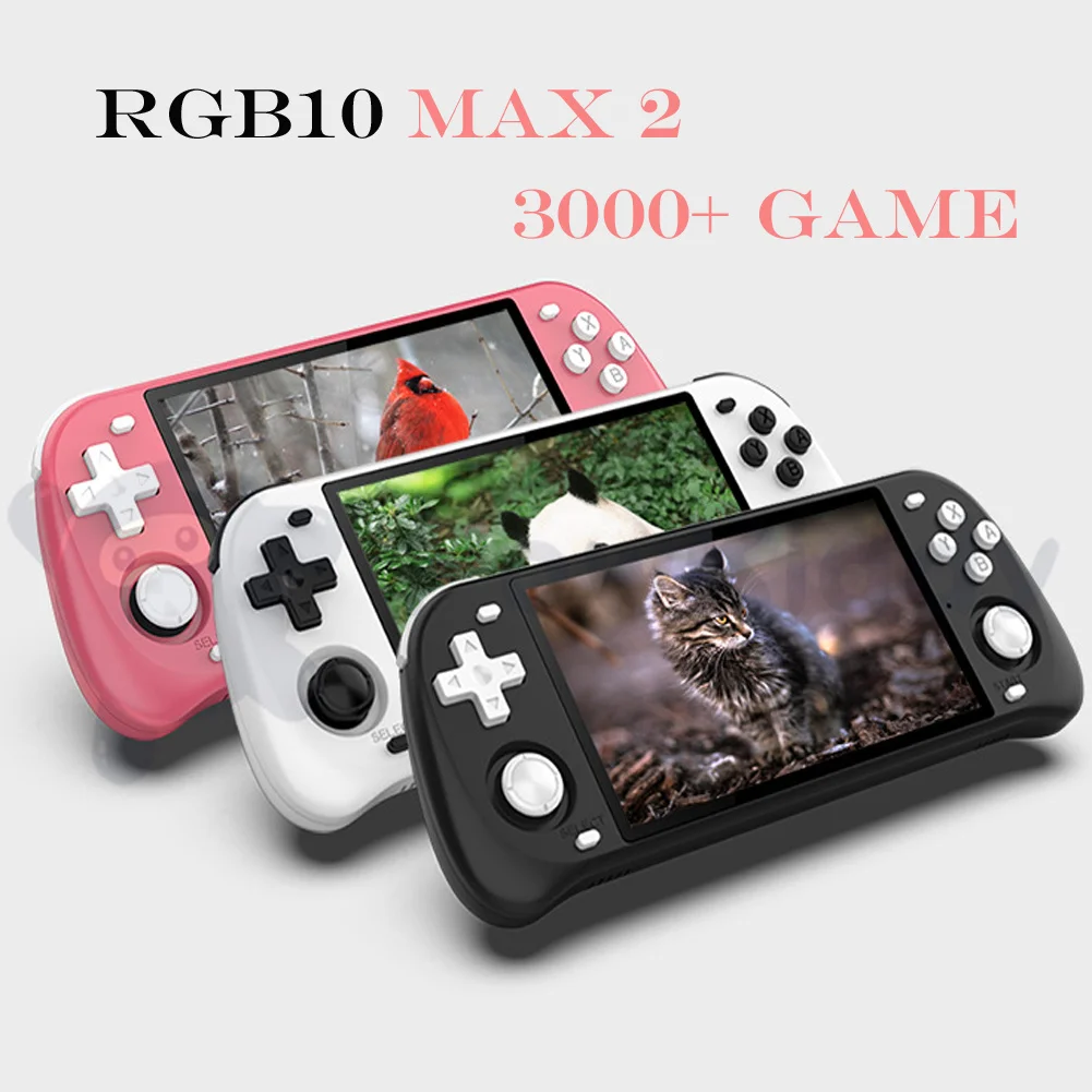 

RGB10 Max2 128G Retro Open Source System RGB10 max 2 Handheld Game Console RK3326 5.0-Inch IPS Screen 3D Rocker Gifit Genuine