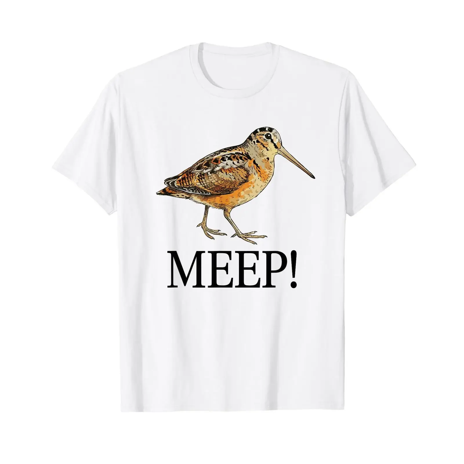 Фото Футболка Meep Bird Meme Birds Watching American Woodcock, винтажная, с эффектом потертости, унисекс, мягкая, модная, в стиле стритвир №1