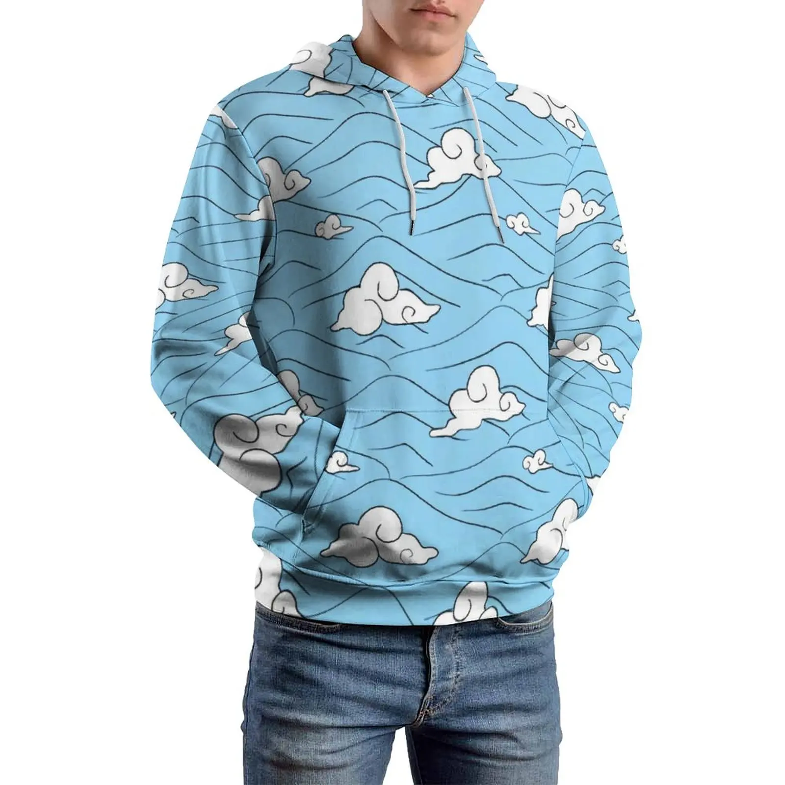 

Мужские повседневные толстовки Tanjiro Kamado в стиле хип-хоп с длинным рукавом