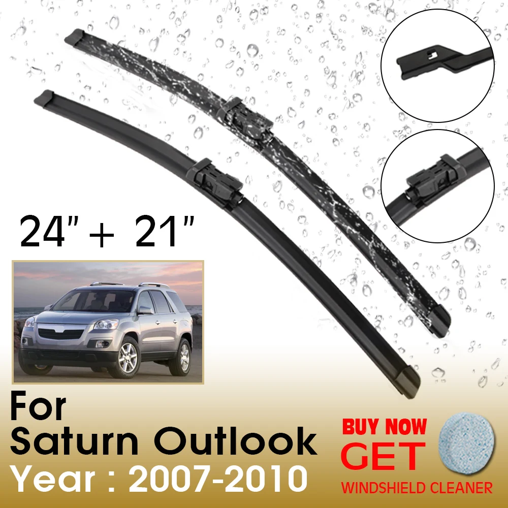 

Car Wiper Blade For Saturn Outlook 24"+21" 2007-2010 Front Window Washer Windscreen Windshield Wipers Blades Accessories