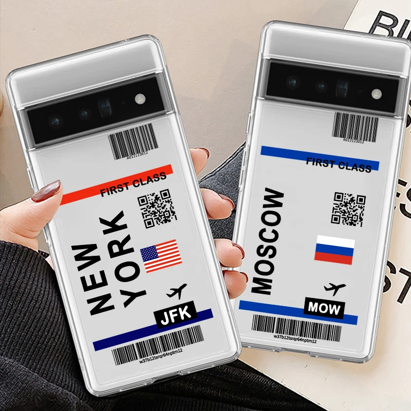 Горячая Распродажа ярлык для путешествий в городе Google Pixel 9 Pro XL 8A 8 7 6A штрих-кода