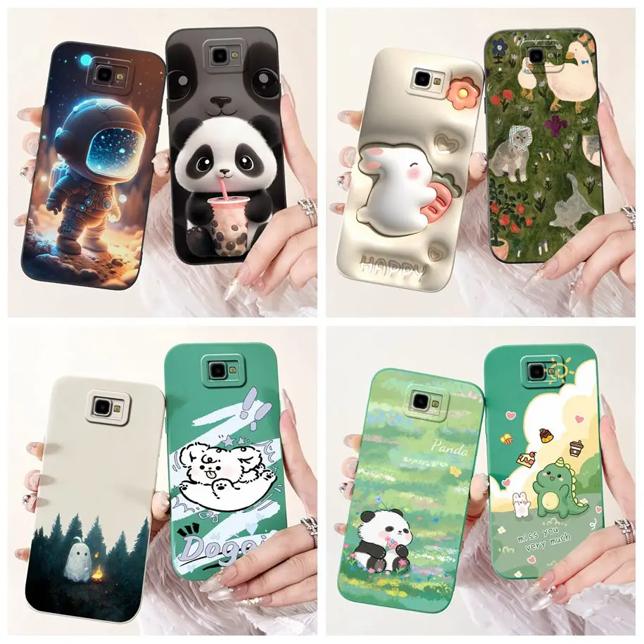 Чехол для Samsung Galaxy J4 Plus 2018 Противоударная крышка защита объектива камеры мягкие