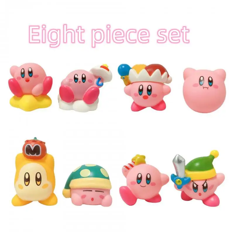 

Мультипликационная стерео модель Kirby, анимационные периферийные игрушки, кукла с креплением на машине, милое настольное украшение для торт...