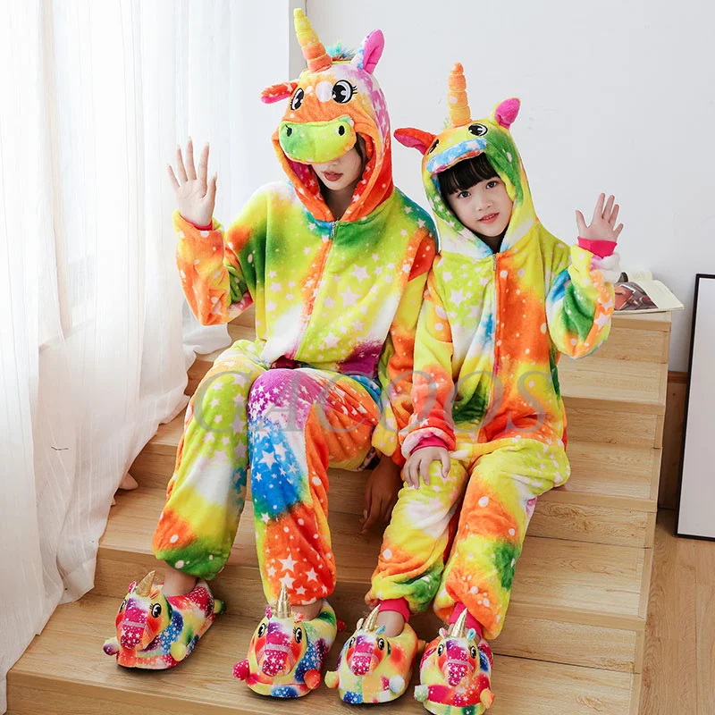 

Осенне-зимняя Фланелевая пижама в виде единорога, детские комбинезоны с капюшоном в виде животных, Мультяшные пижамы для мальчиков, пижамы в виде панды для девочек, детская пижама