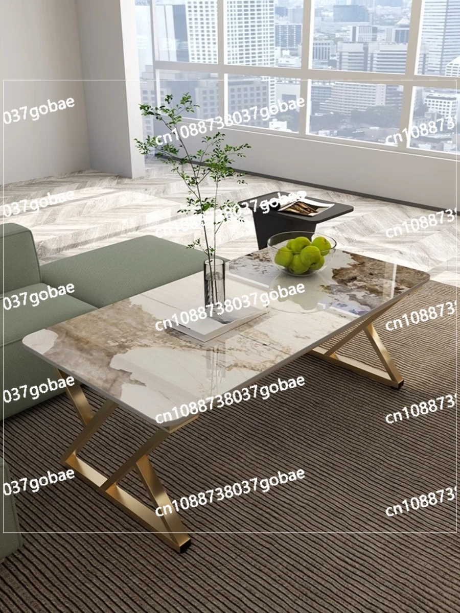 Легкий роскошный журнальный столик из каменной плиты современный простой