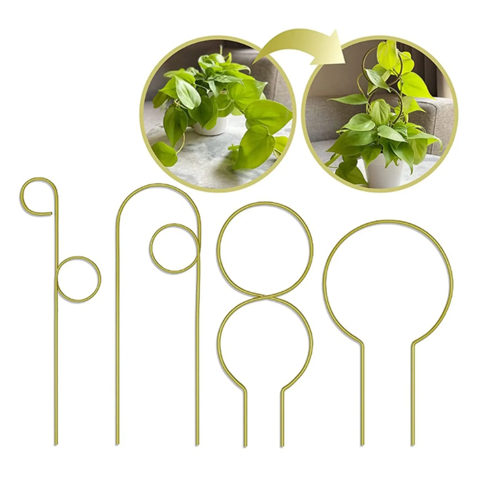 

New Hot 4 Pcs Metal Potted Plants Trellis Vine Climbing Stand Plants Support for Garden Greenhouse Plants
