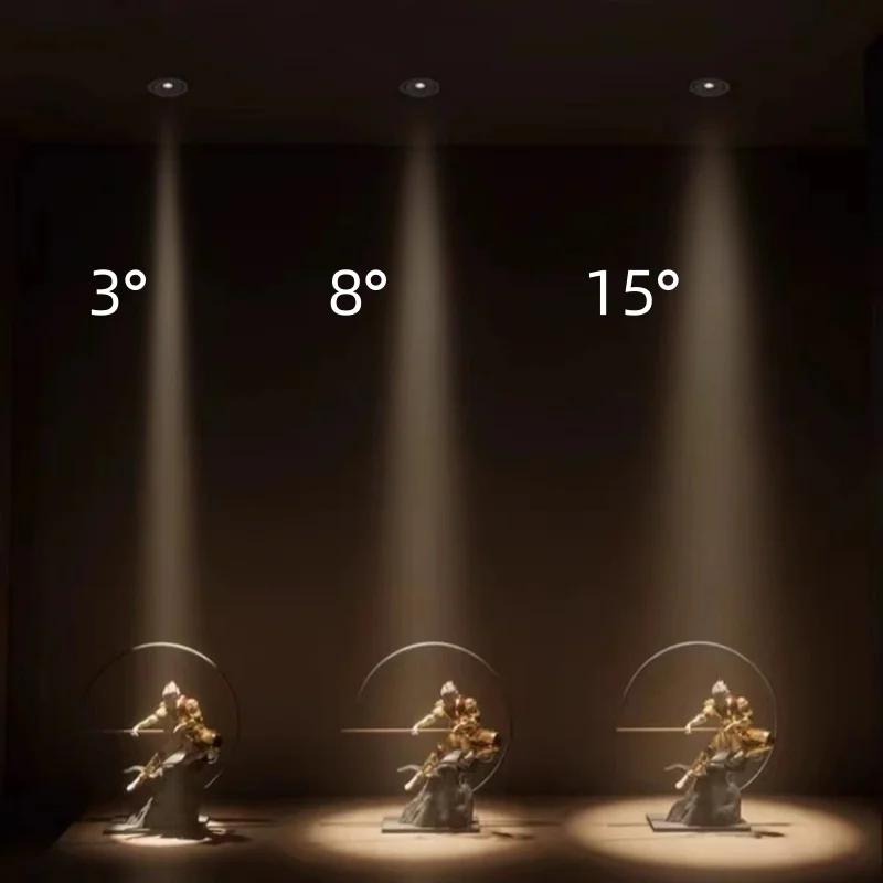 Круглый/утопленный прожектор 3 ° однолучевой потолочный светильник скрытые