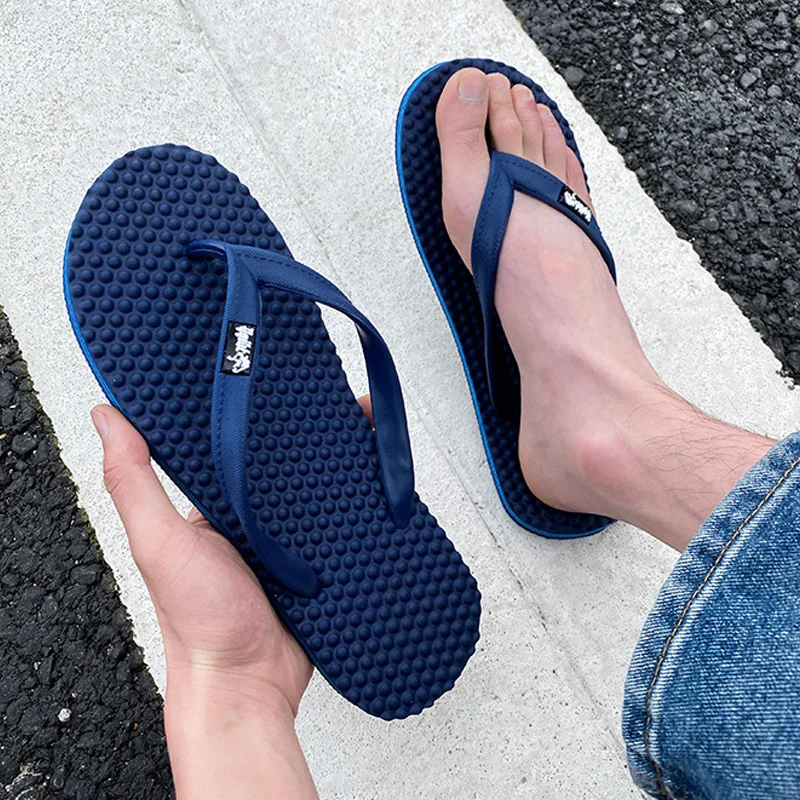 

Massage Flip-flops Summer Men Slippers Beach Sandals Comfortable Men Casual Shoes Fashion Men Flip Flops Hot Sell Footwear 2022