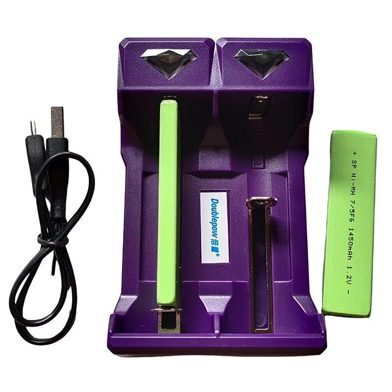 5V 500mA NIMH USB Battery Charger With 7/5F6 67F6 Ni-Mh 1450